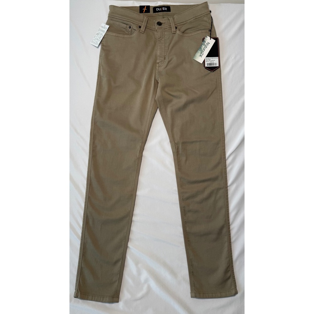 NWT DU/ER No Sweat Pant Slim Light Khaki Mens Size 30x32  Outdoor Work
